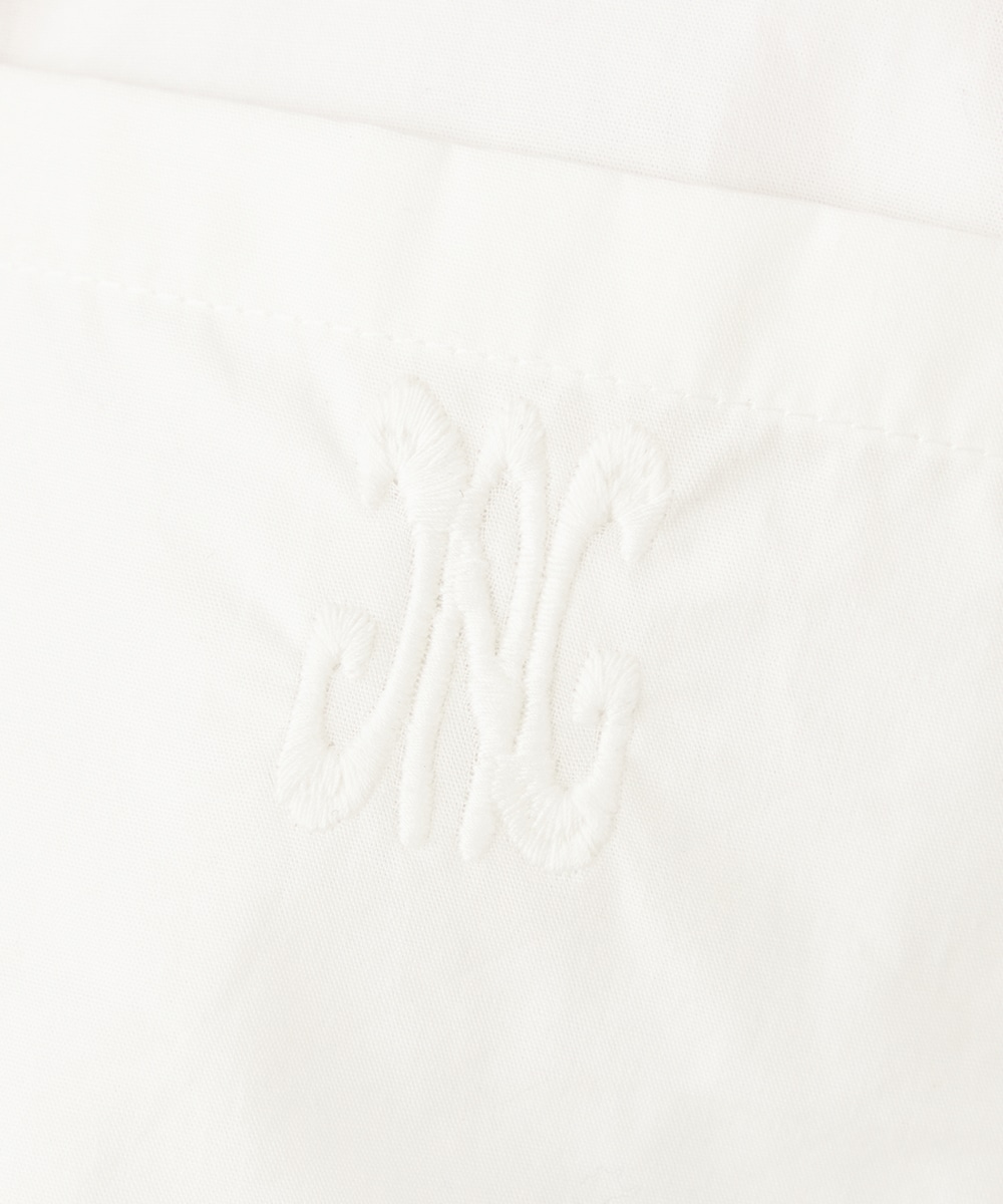 シアー切り替えシャツブラウス