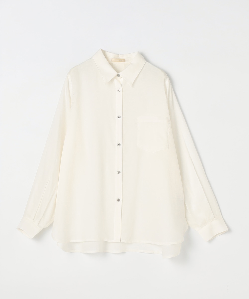 リネン混ソフトシャツ
