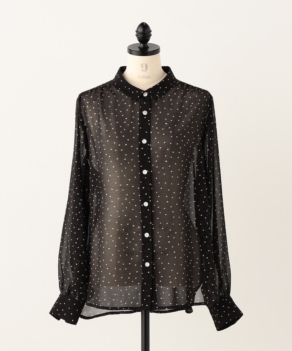 ハートドットブラウス
