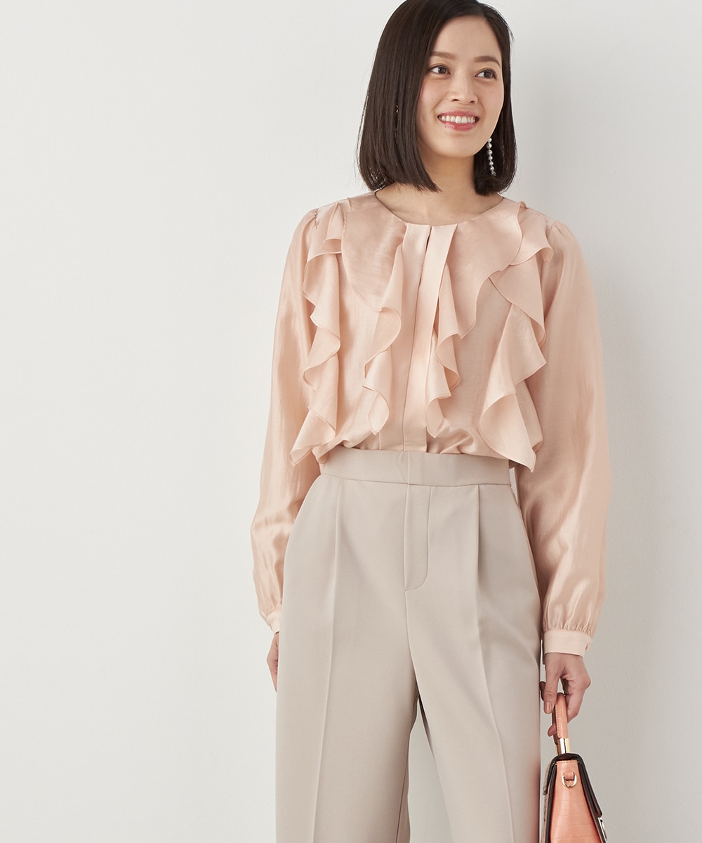 デザインラッフルブラウス