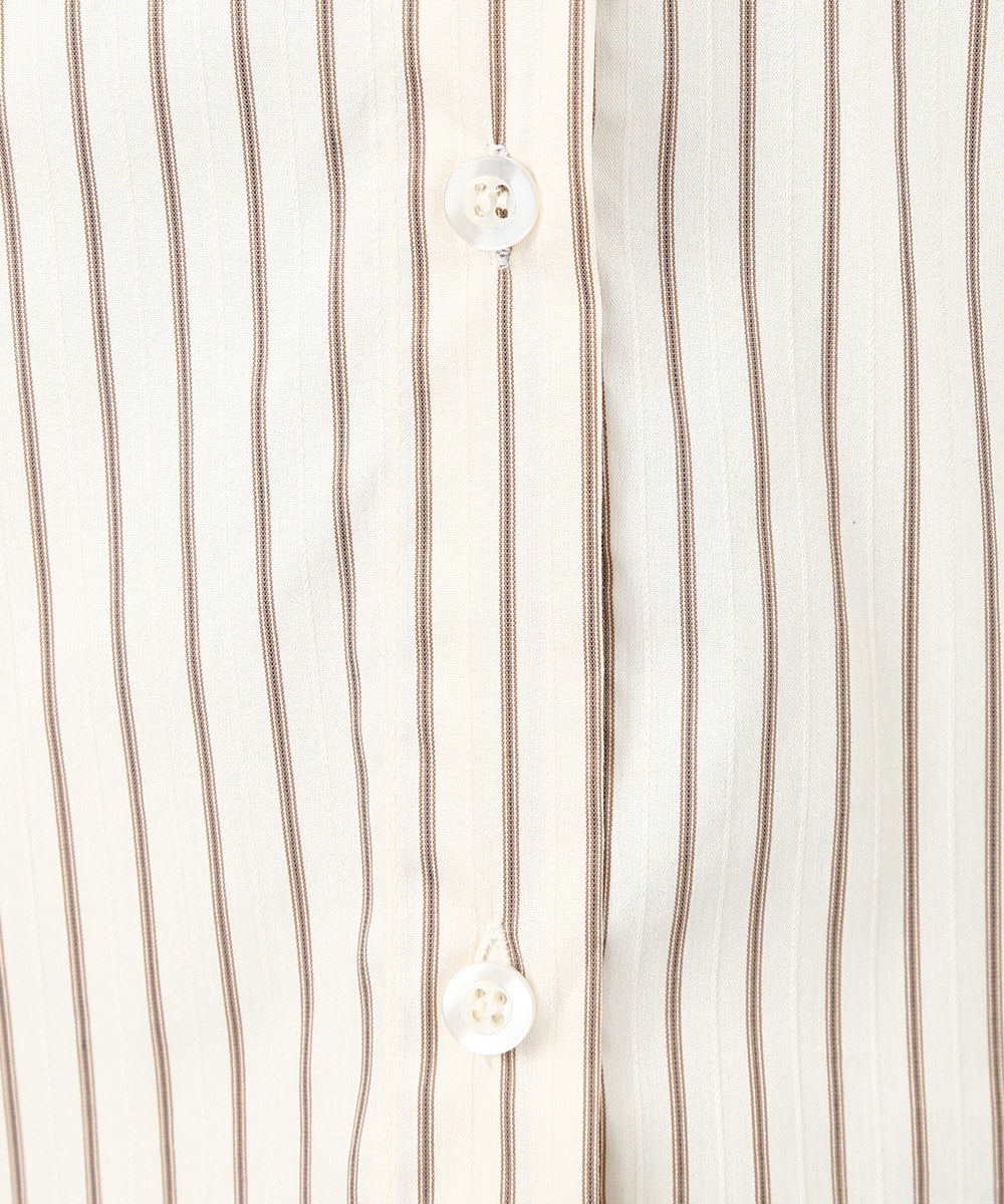 レイヤードストライプシャツ
