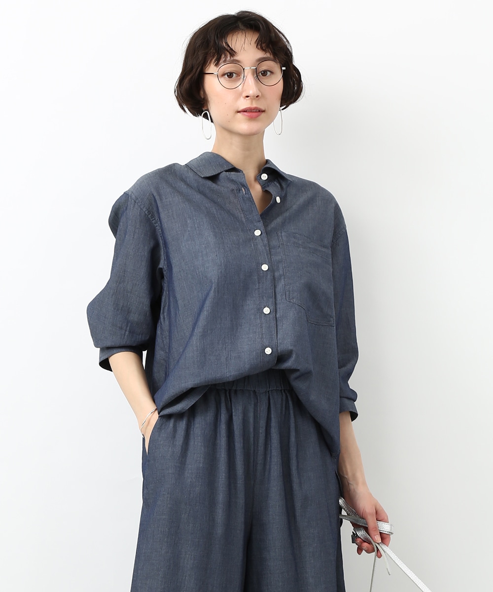 シアーデニムシャツ