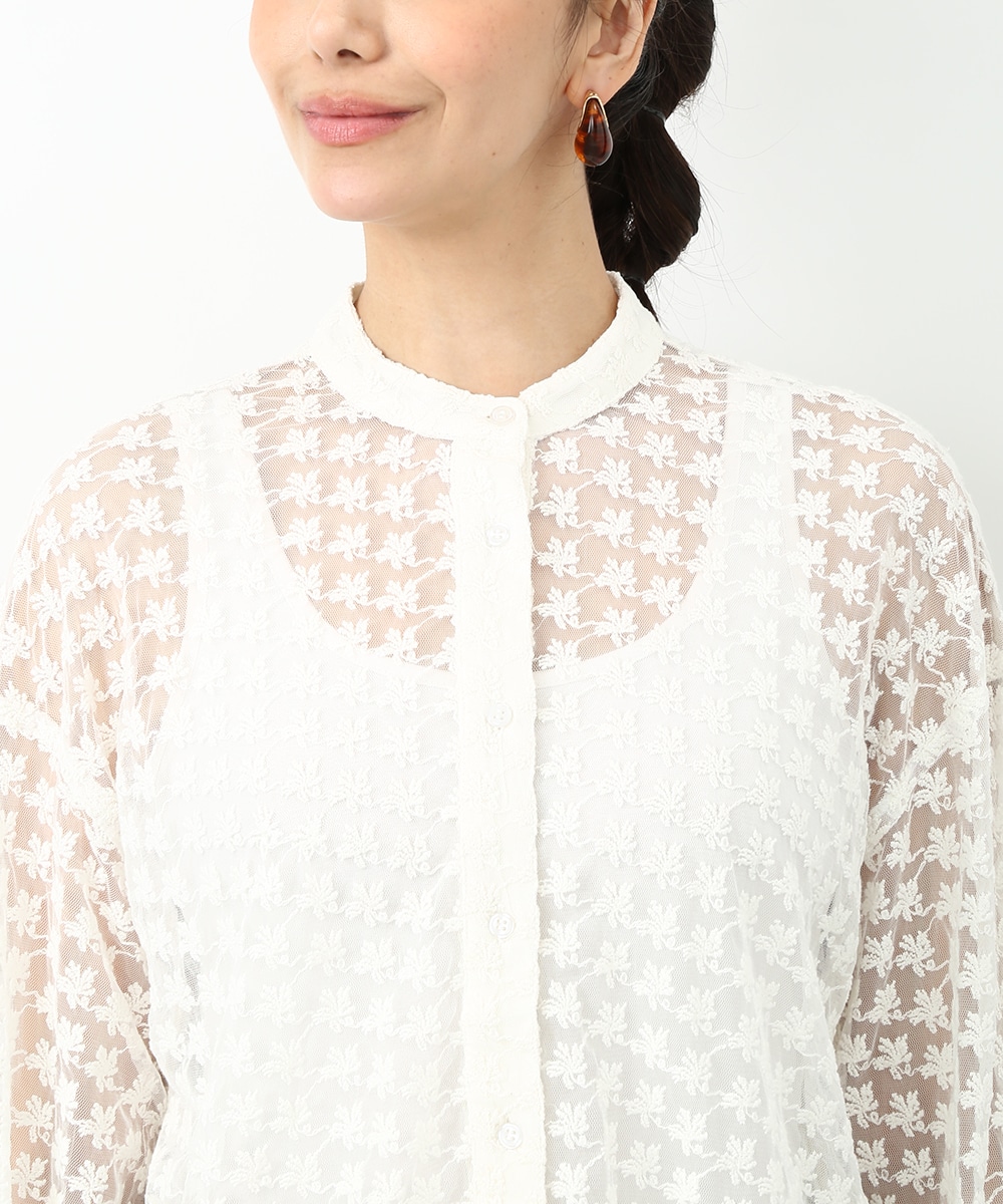 総刺繍シャツ