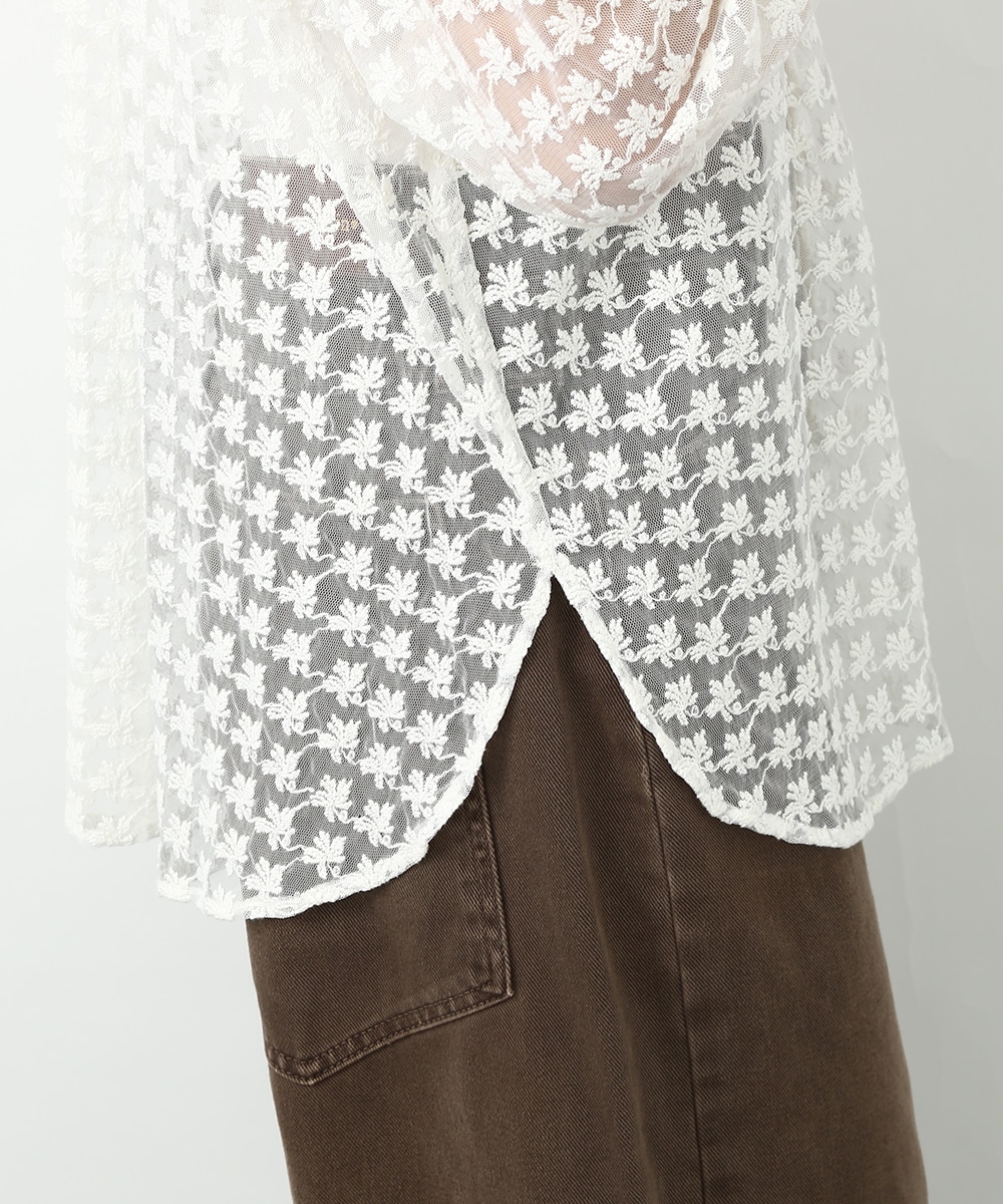 総刺繍シャツ