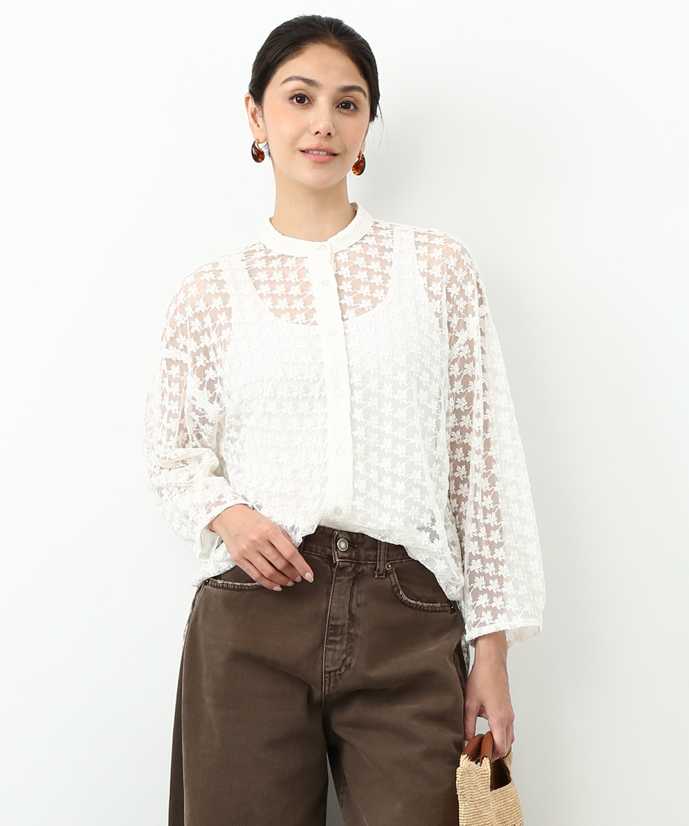 総刺繍シャツ