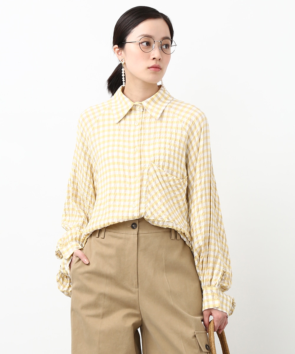 ギンガムチェックシャツ