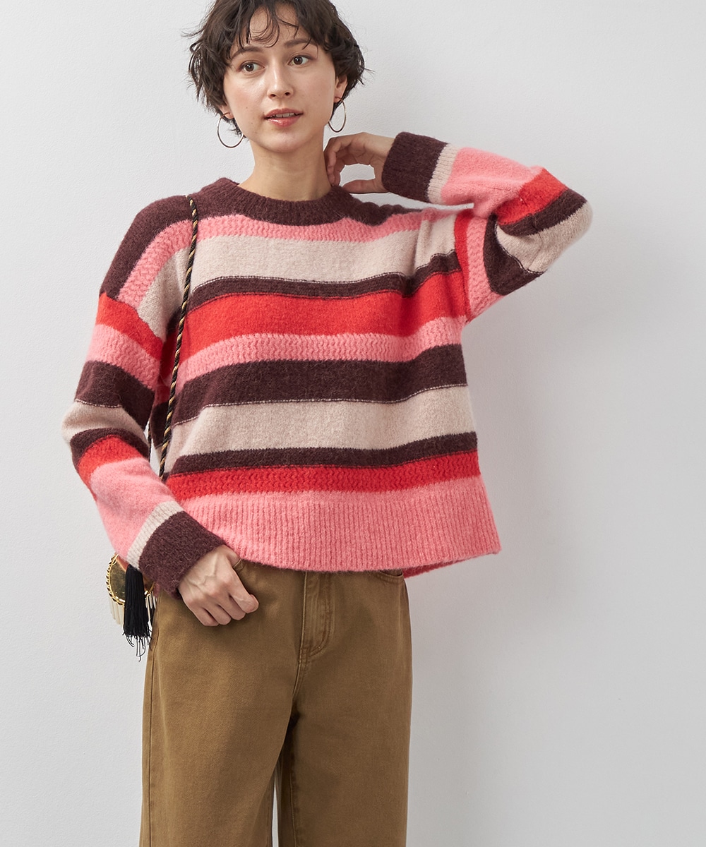  armoire capriceのデザインボーダーニット
