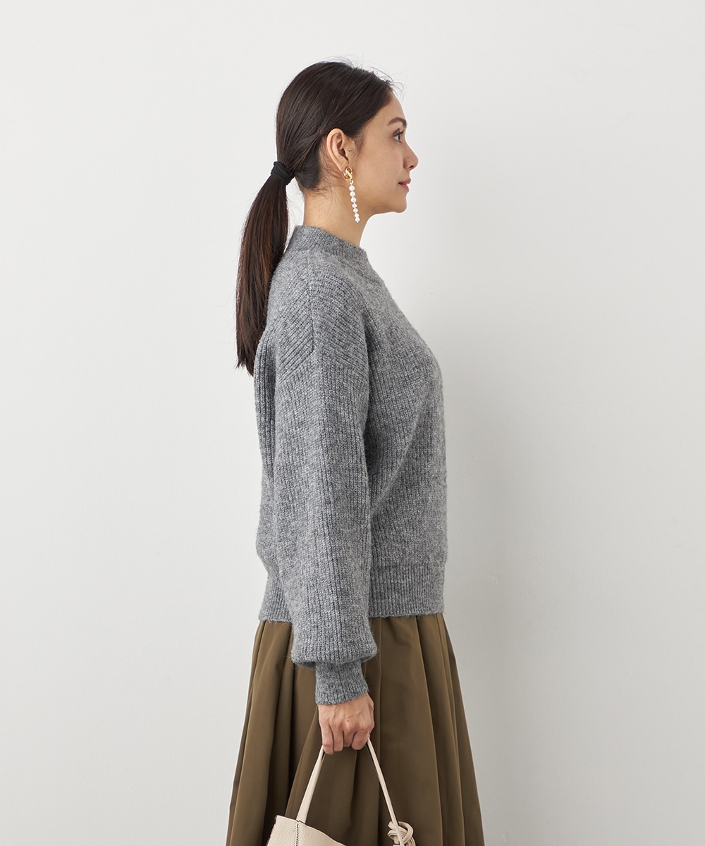 肩釦ニット