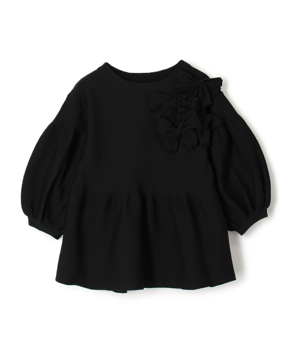 リボンモチーフニット