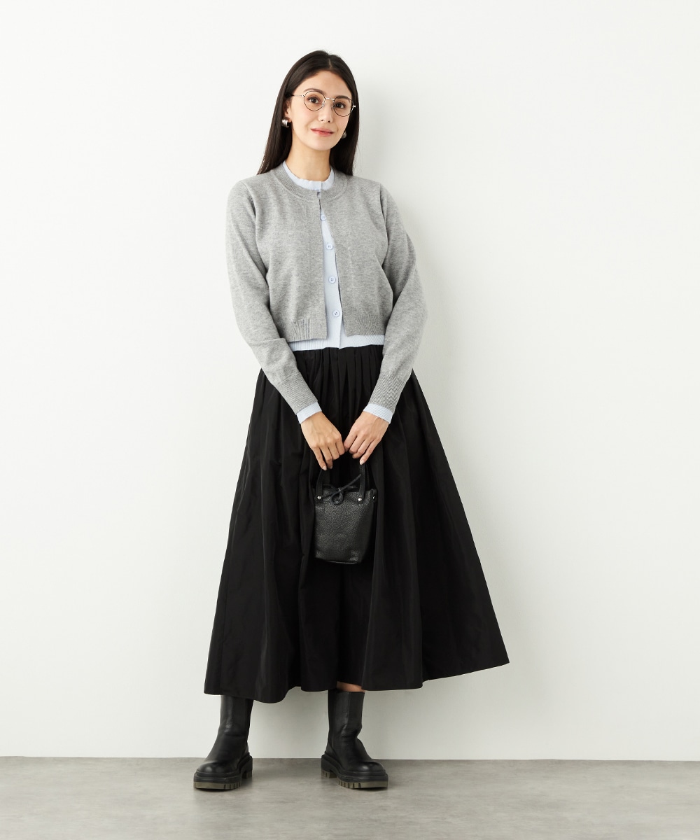 レイヤードデザインニット