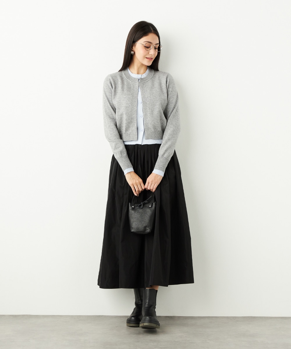 レイヤードデザインニット