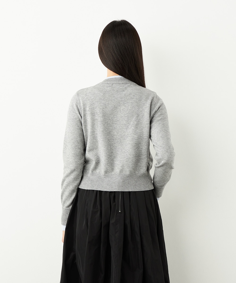 レイヤードデザインニット