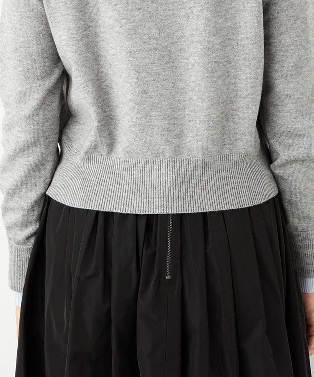 レイヤードデザインニット