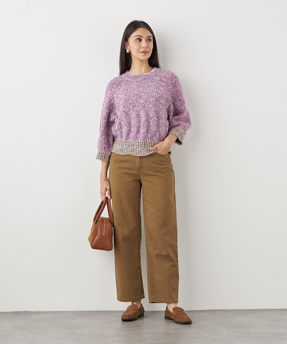 配色コンパクトニット