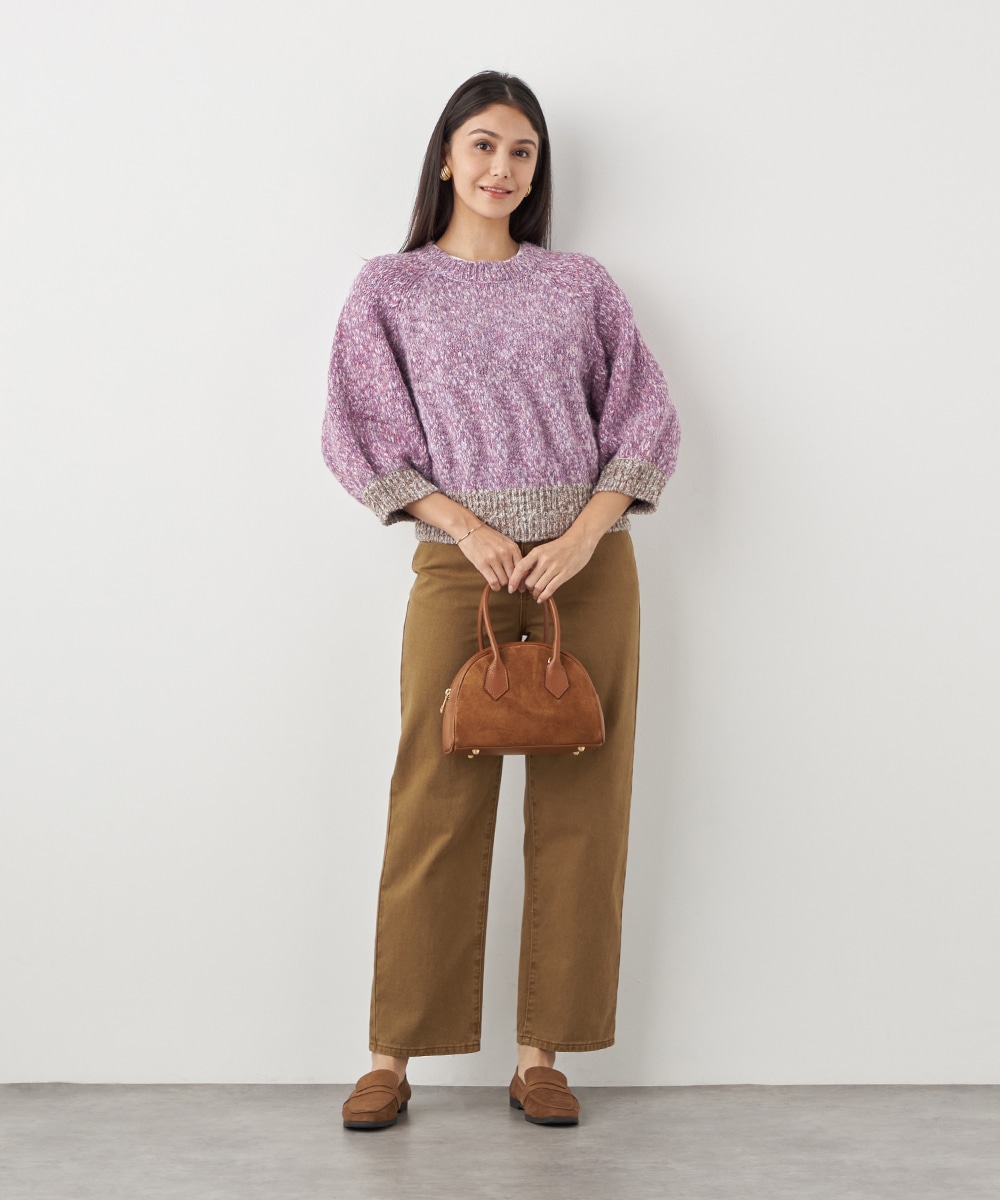 配色コンパクトニット