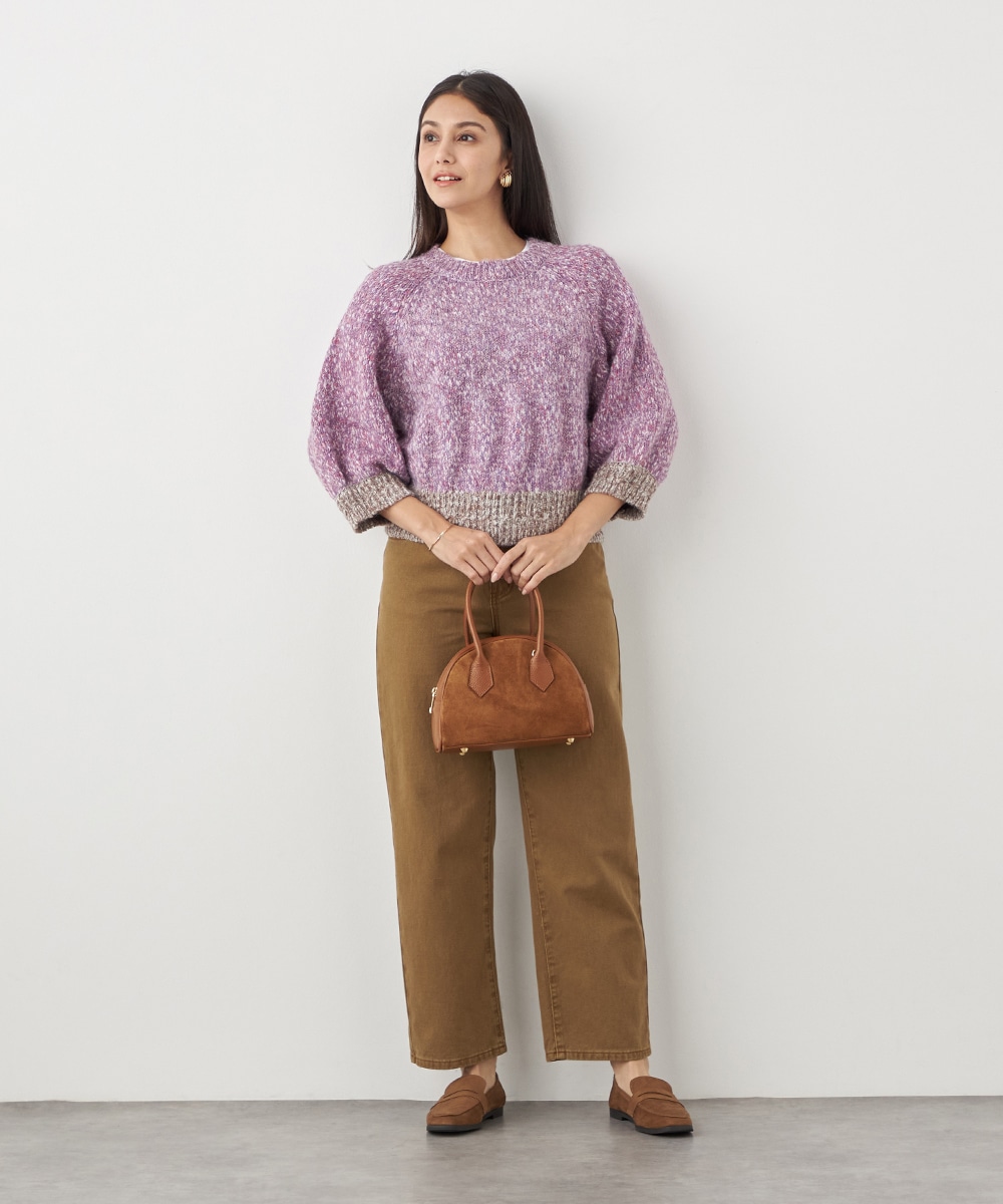 配色コンパクトニット