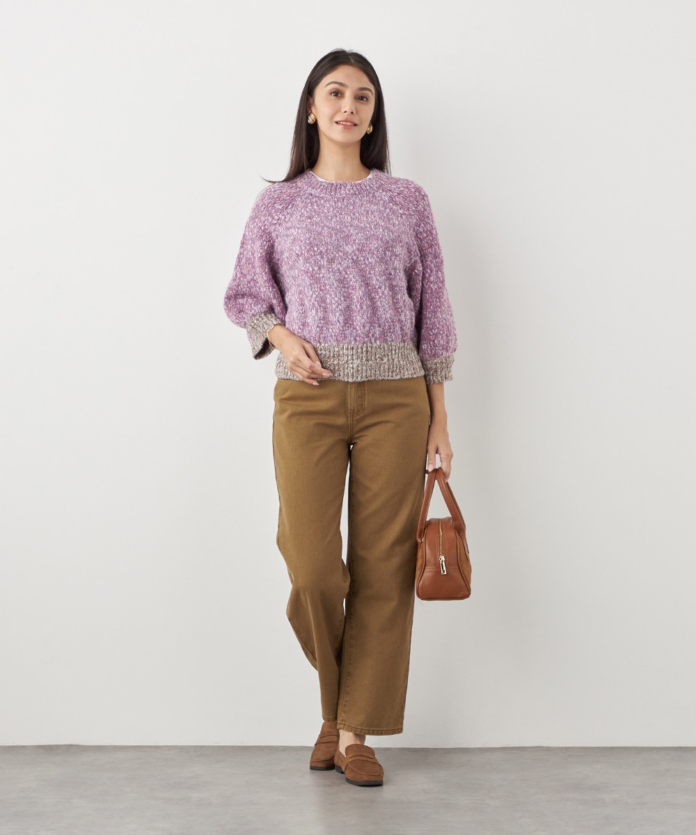 配色コンパクトニット