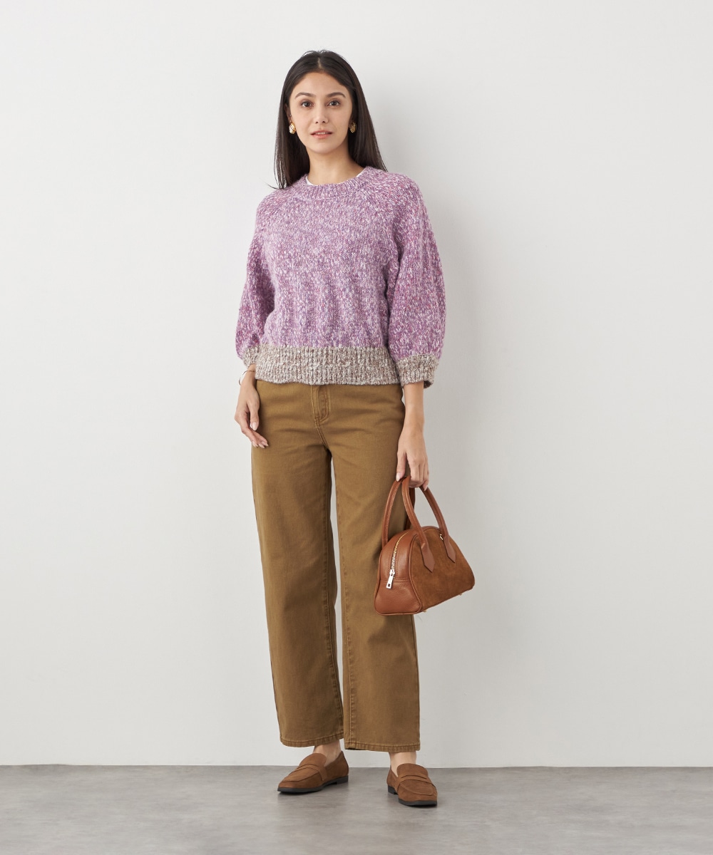 配色コンパクトニット