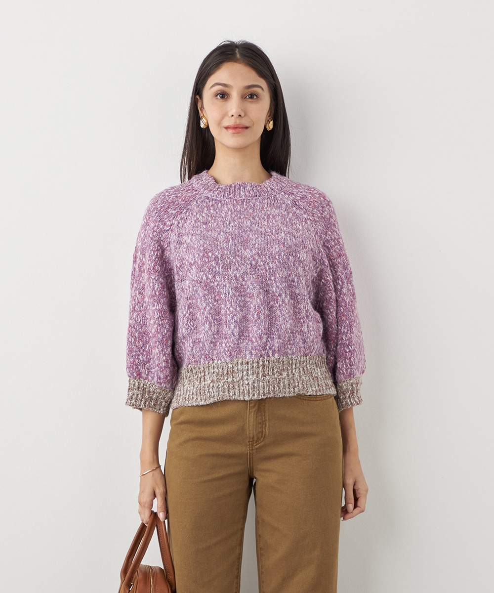 配色コンパクトニット