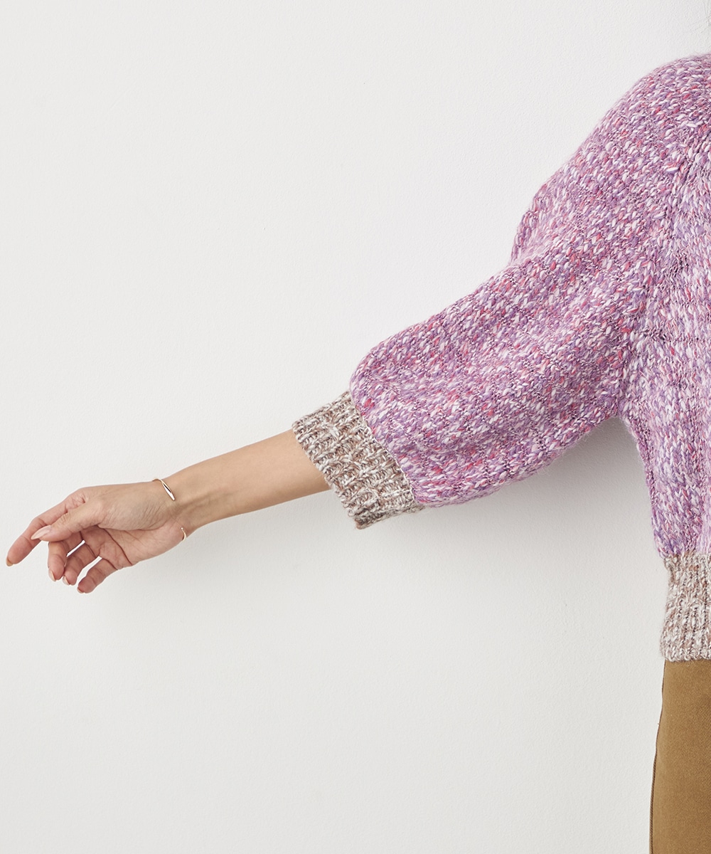 配色コンパクトニット