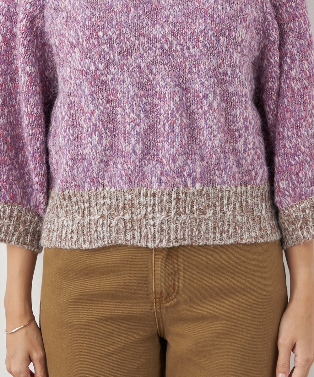 配色コンパクトニット