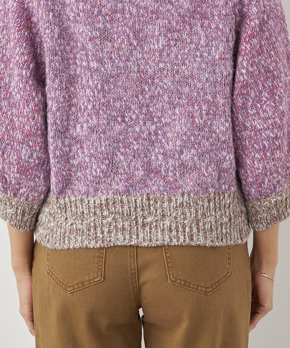 配色コンパクトニット