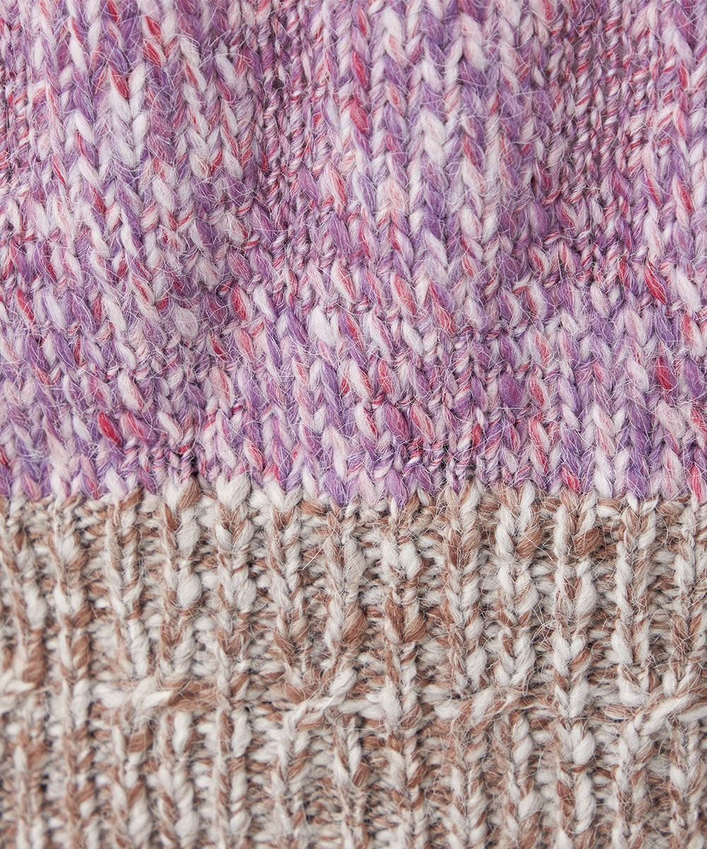 配色コンパクトニット