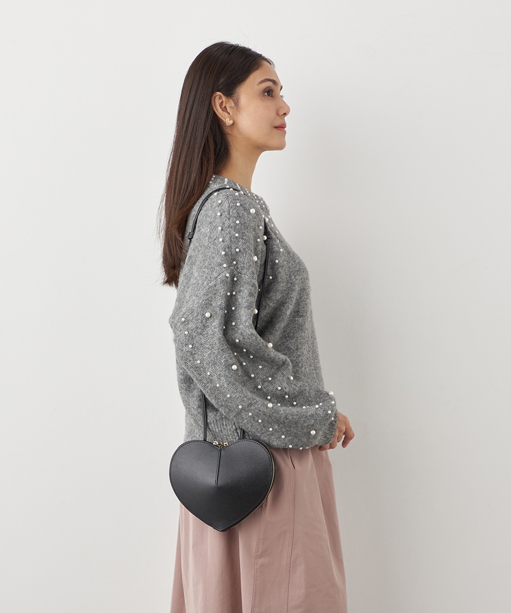 パール付きニット