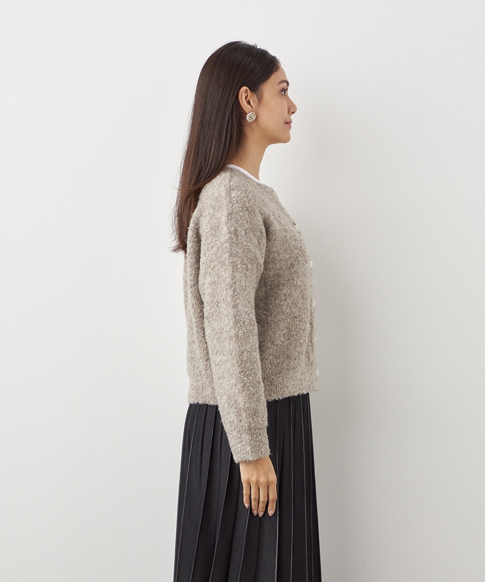 ハート釦カーディガン