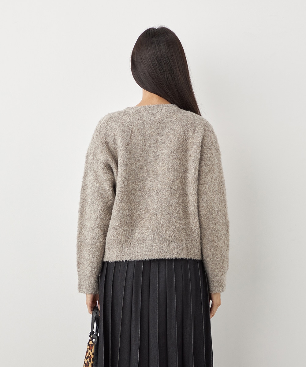 ハート釦カーディガン