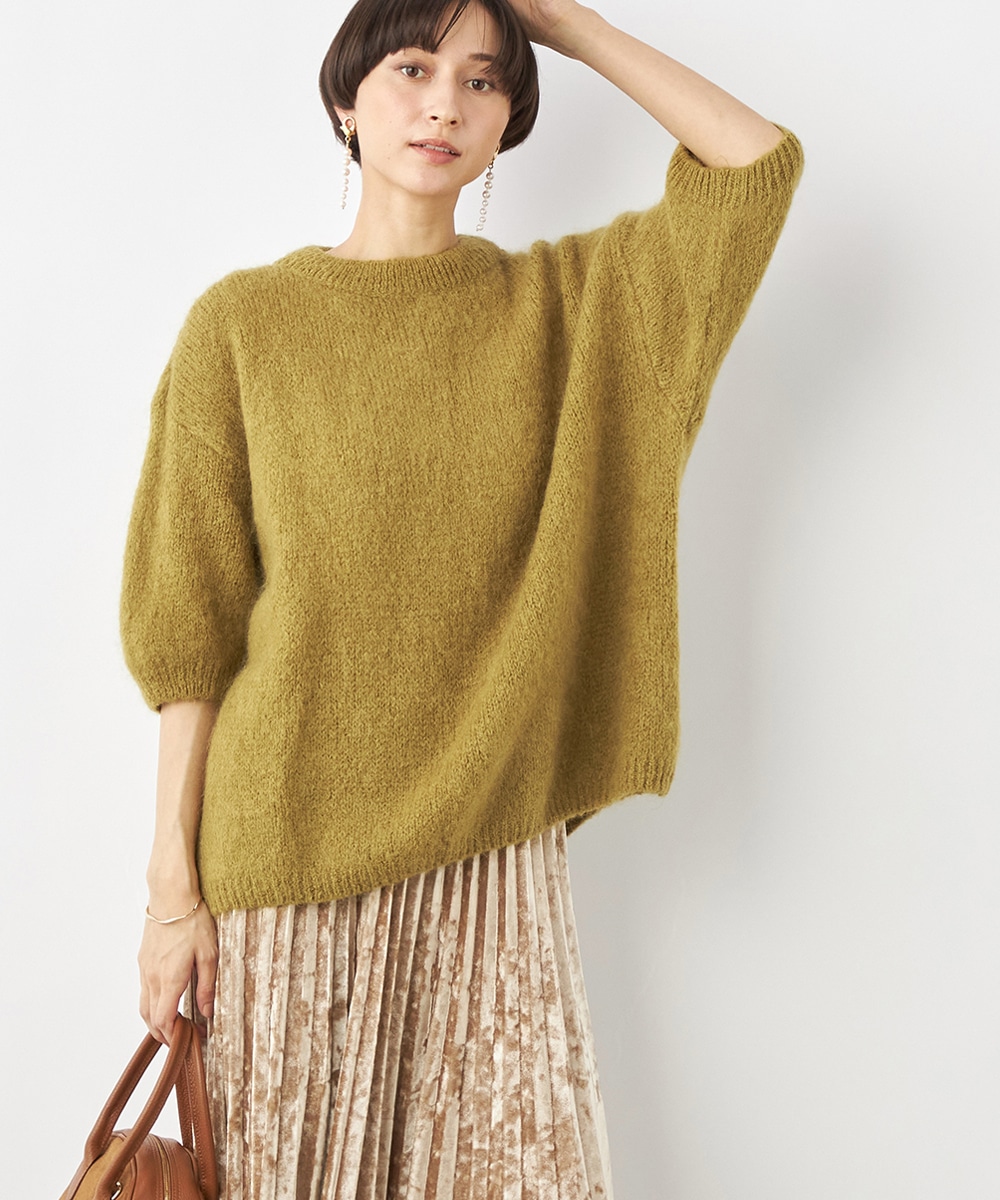 7分袖ルーズニット