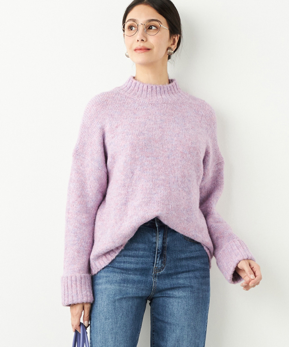 MIXタートルニット