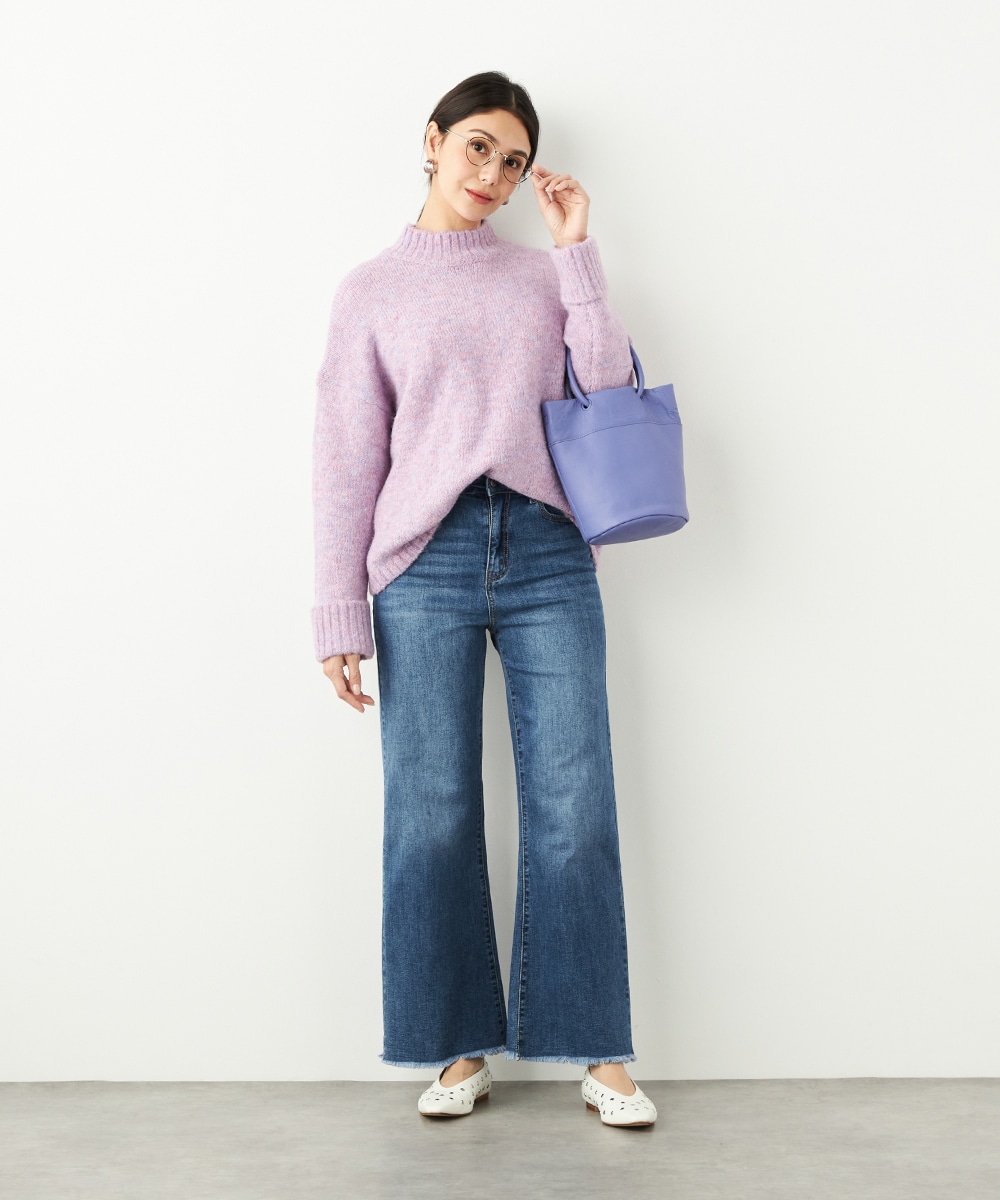 MIXタートルニット