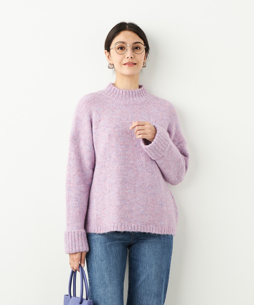 MIXタートルニット