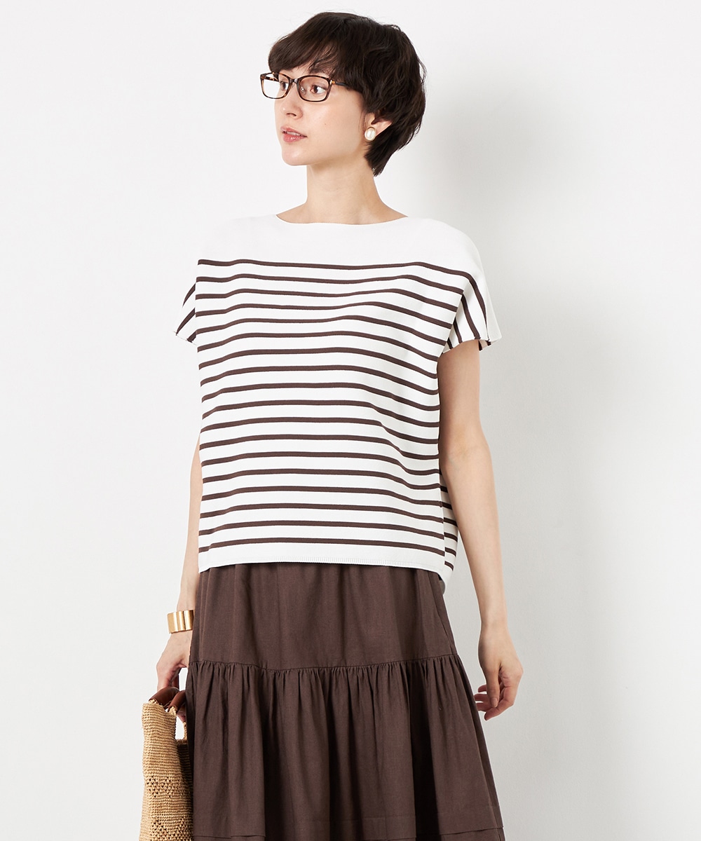  armoire capriceのパネルボーダープルオーバー