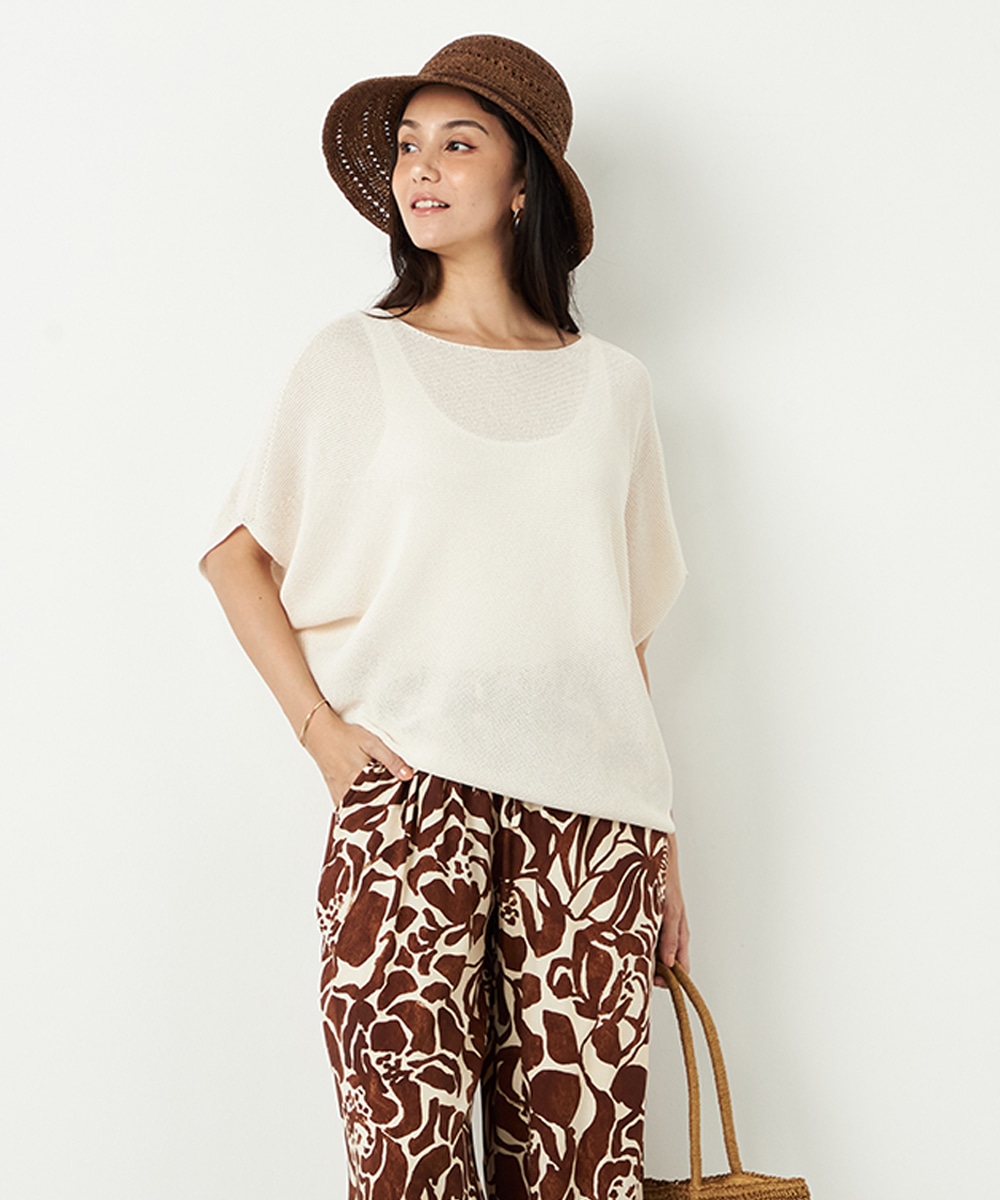  armoire capriceのアシメホールガーメントニット