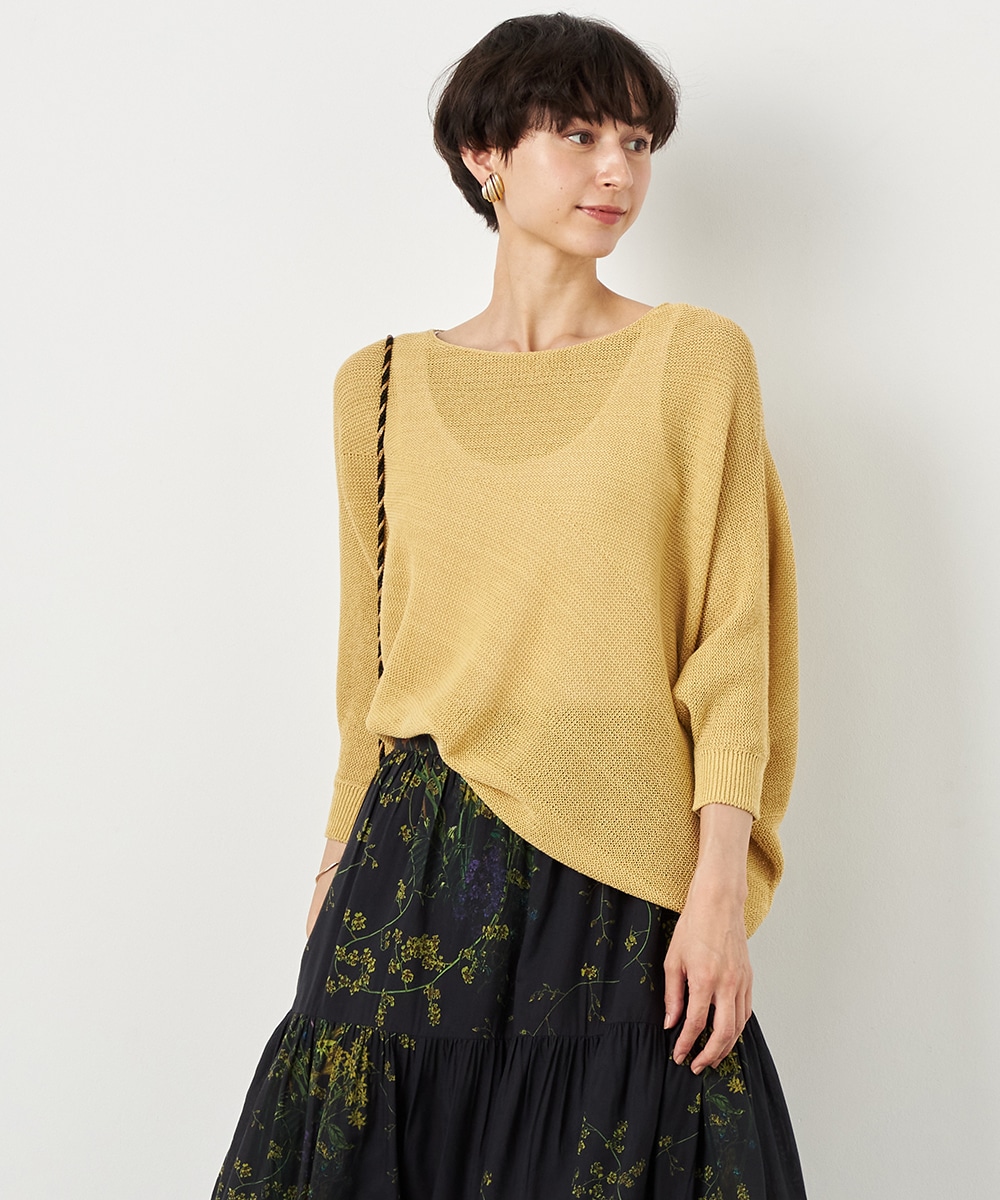  armoire capriceのアシメホールガーメントニット