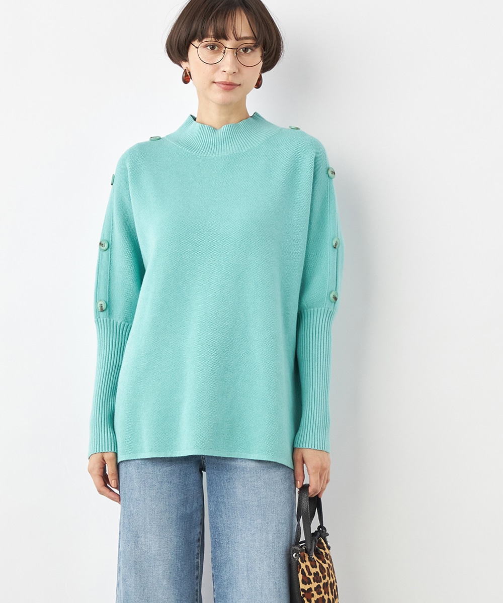 ボタンデザインチュニック