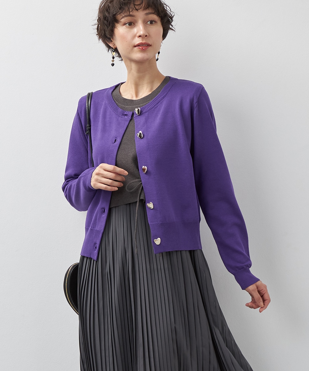  armoire capriceのハート釦カーディガン