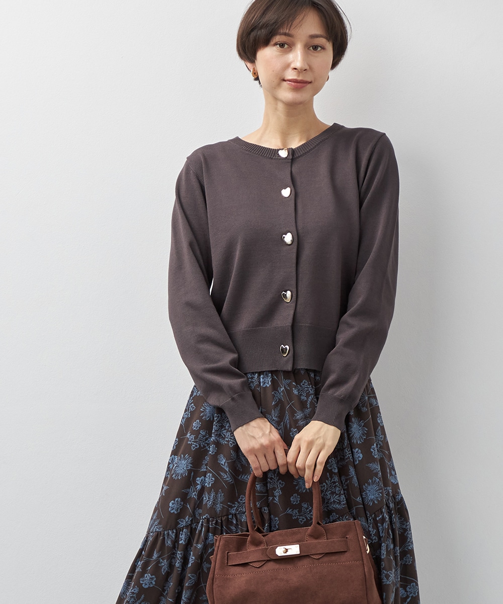  armoire capriceのハート釦カーディガン