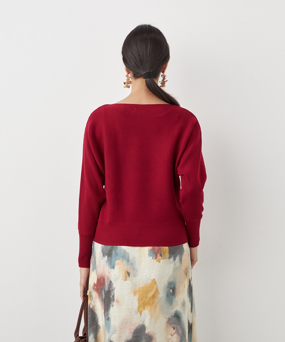 ドルマンスリーブニット