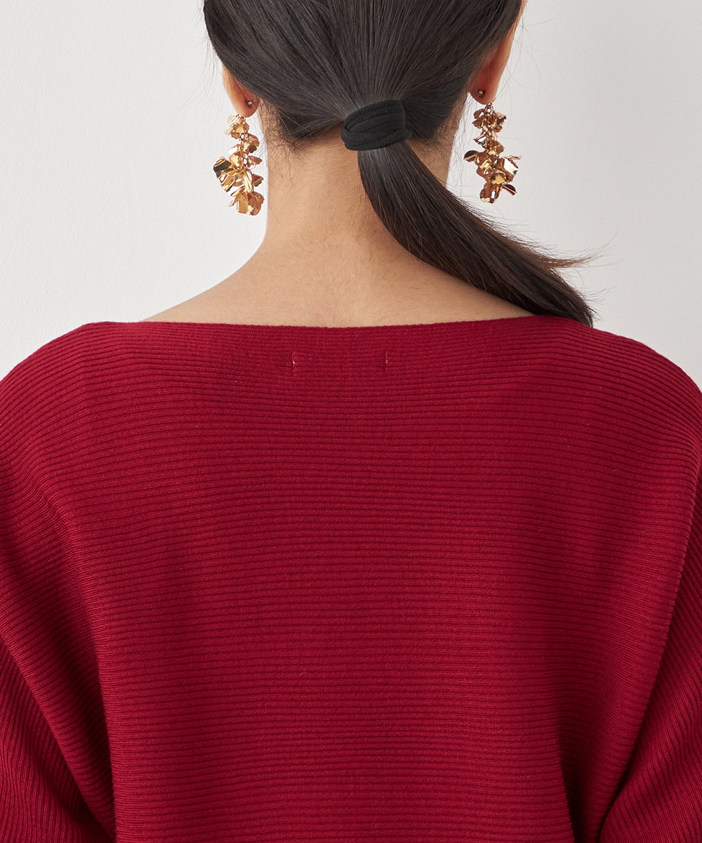 ドルマンスリーブニット