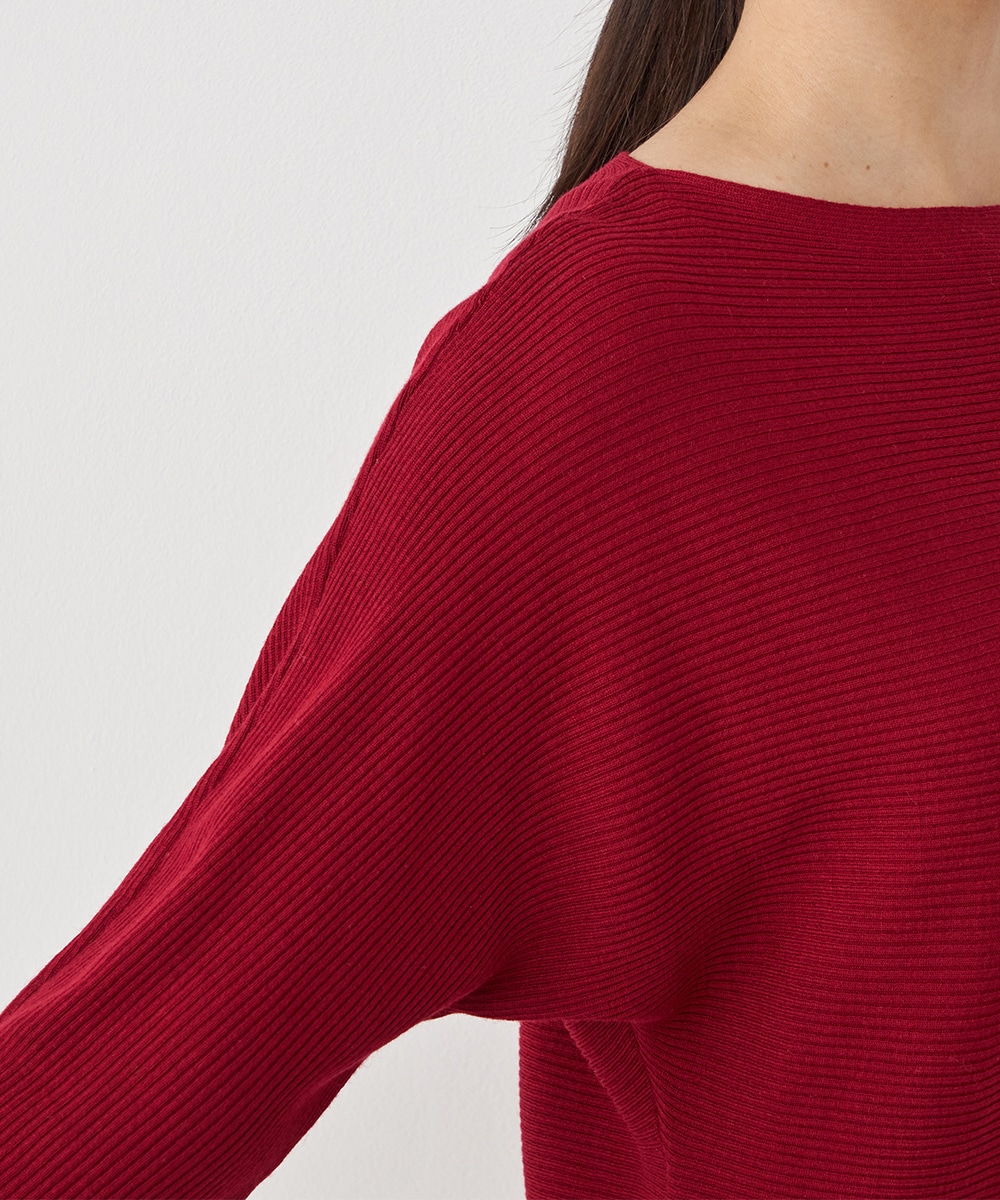 ドルマンスリーブニット