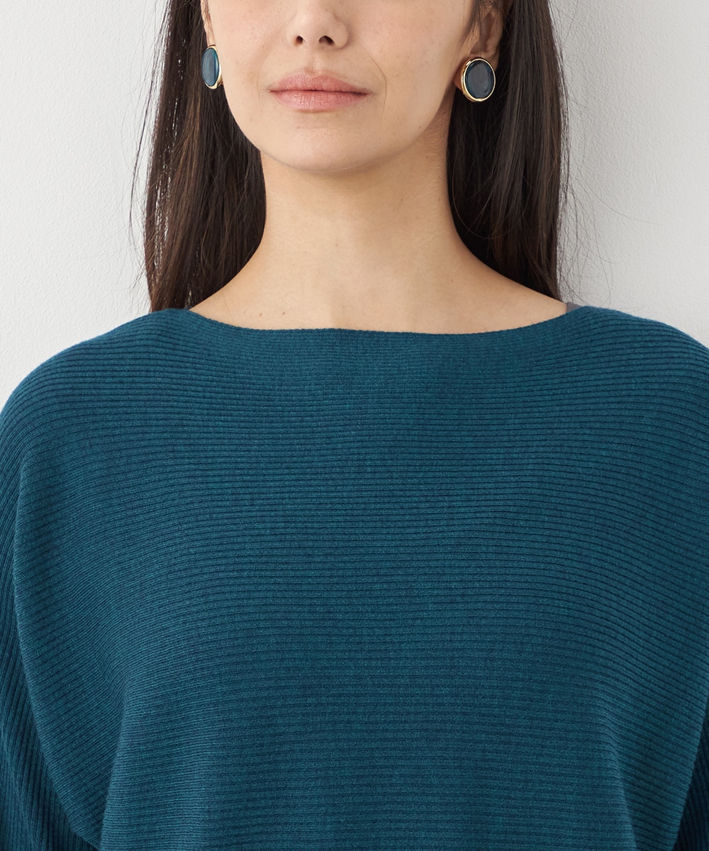 ドルマンスリーブニット