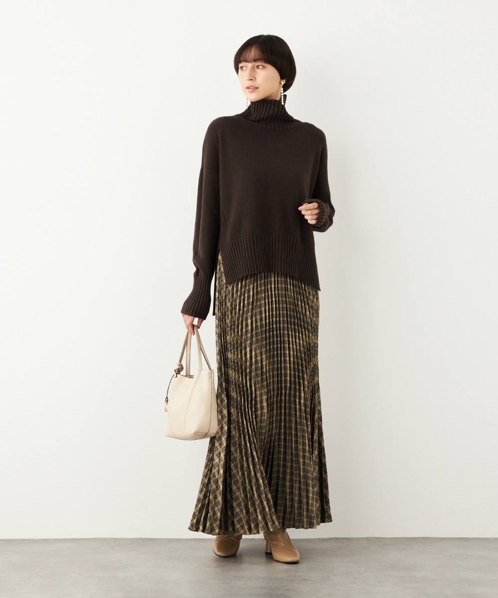 タートルニットチュニック