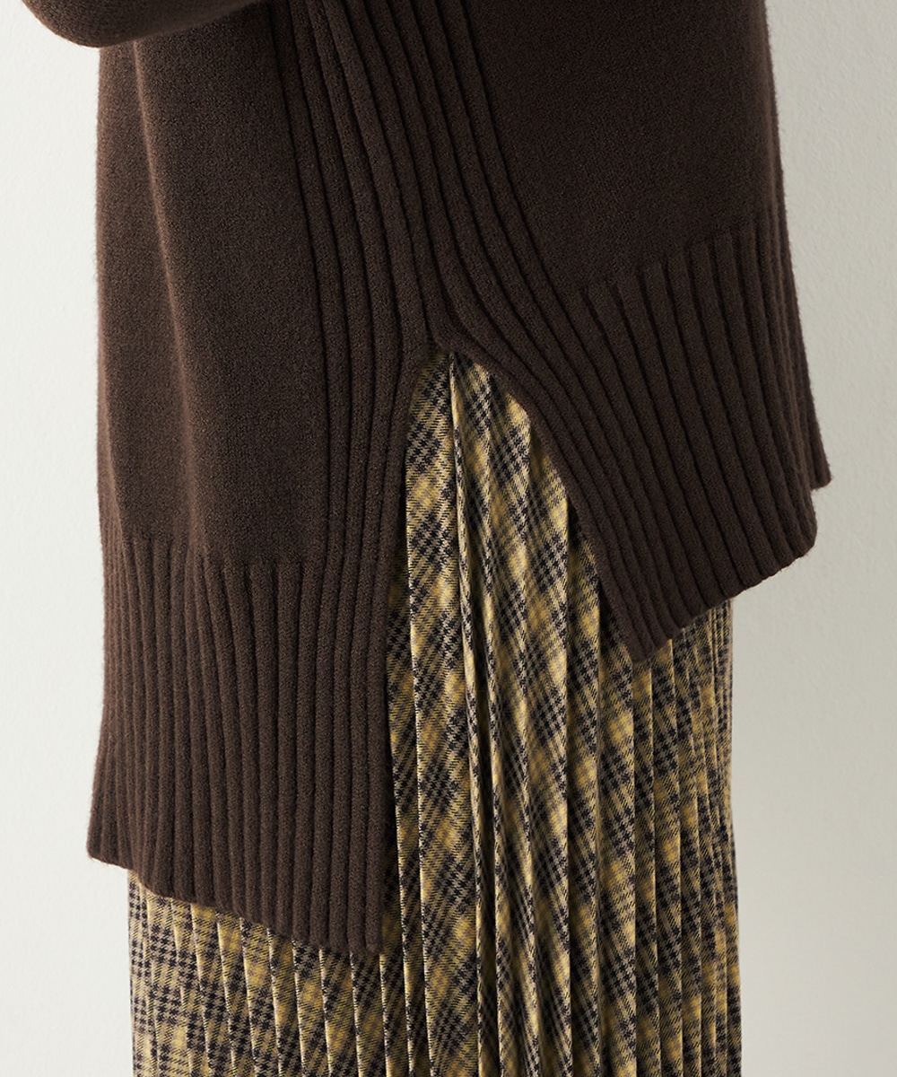 タートルニットチュニック