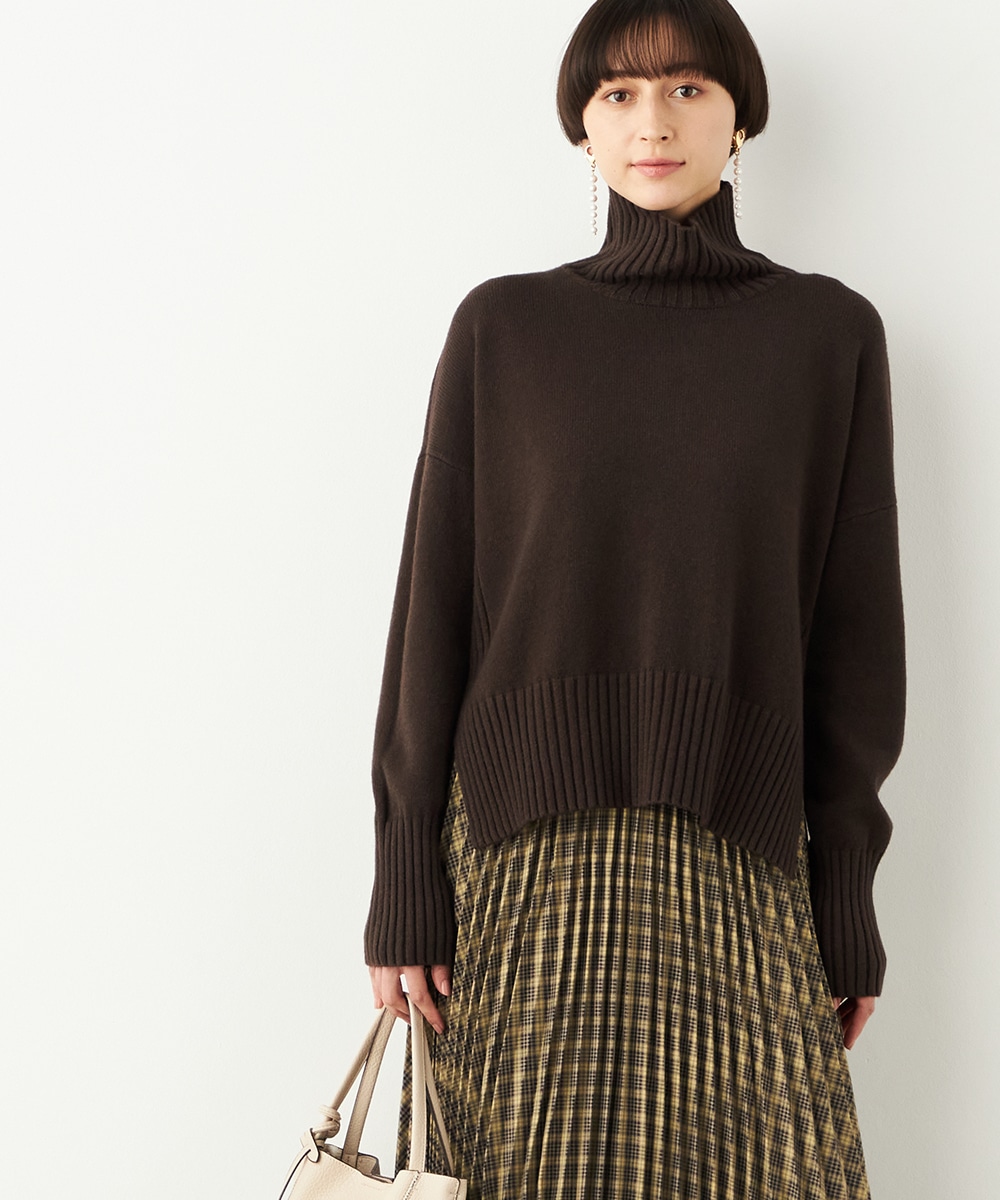 タートルニットチュニック