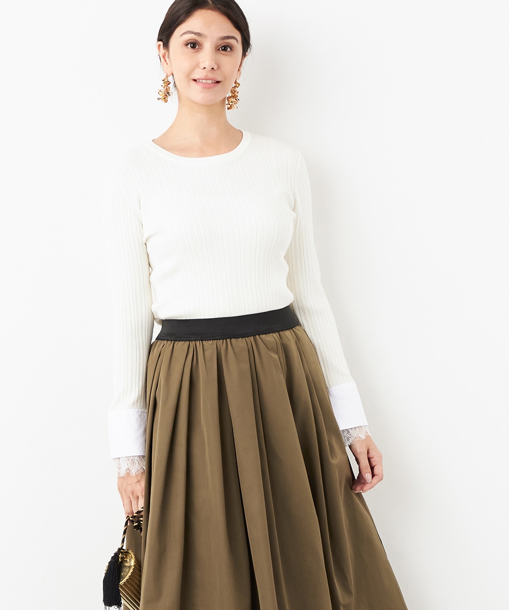  armoire capriceのレースカフスプルオーバー