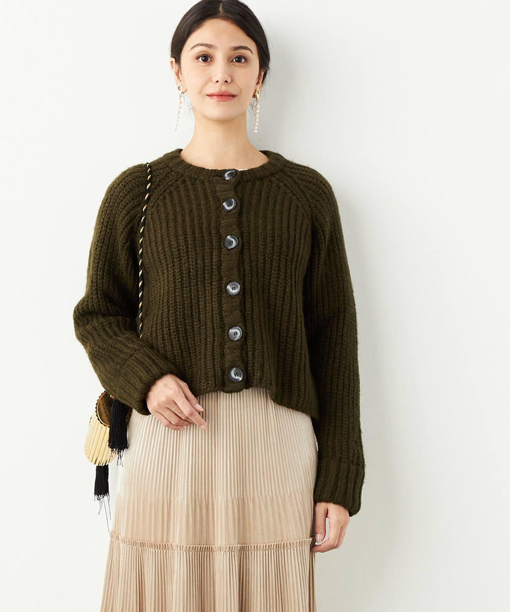  armoire capriceのボリュームニットカーディガン