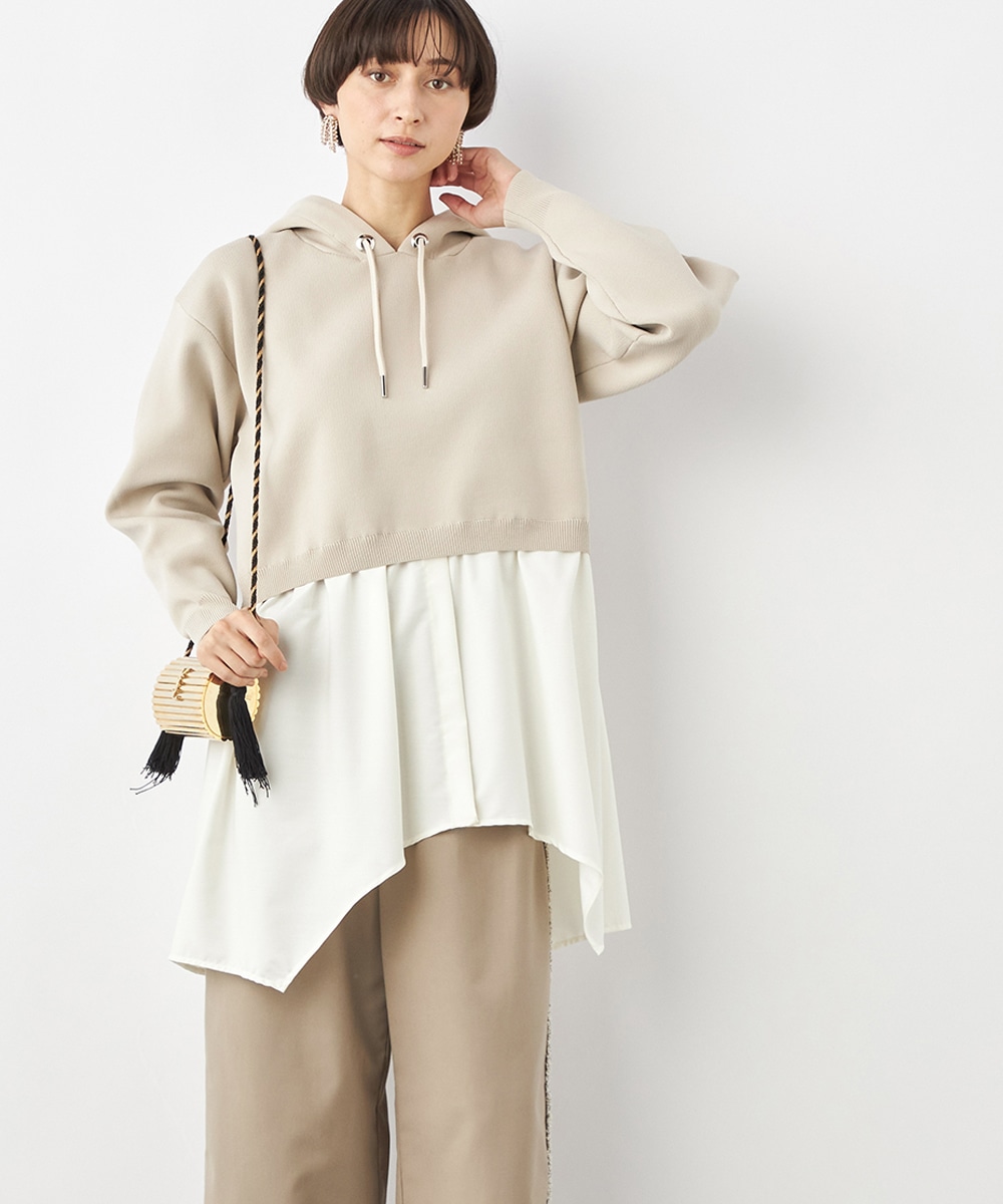 ドッキングパーカーチュニック